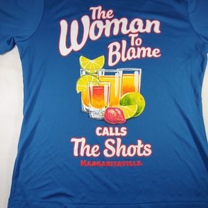 Margaritaville The Woman to Blame Calls The Shots Blouse Medium